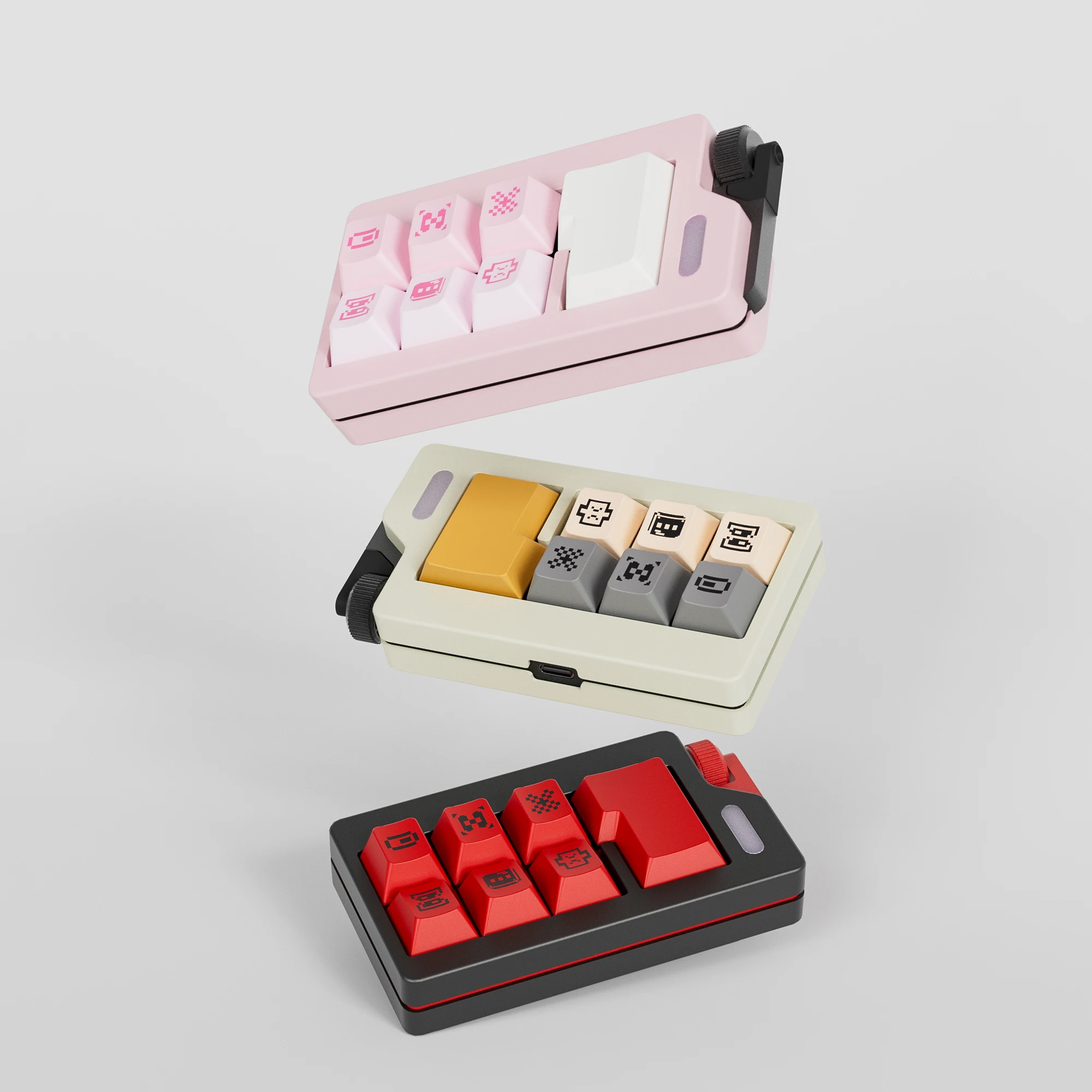 Mintcaps M7+ Mechanical Keyboard Mini Keypad Function Key Expansion Pad Support Hot Swappable Long Life Battery Wireless BLE5.0