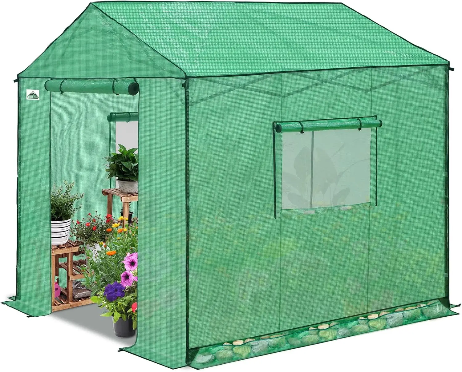 Outdoor Use, Portable, Green Pop Up Greenhouse with Patented Center Lock, Easy One Person Setup