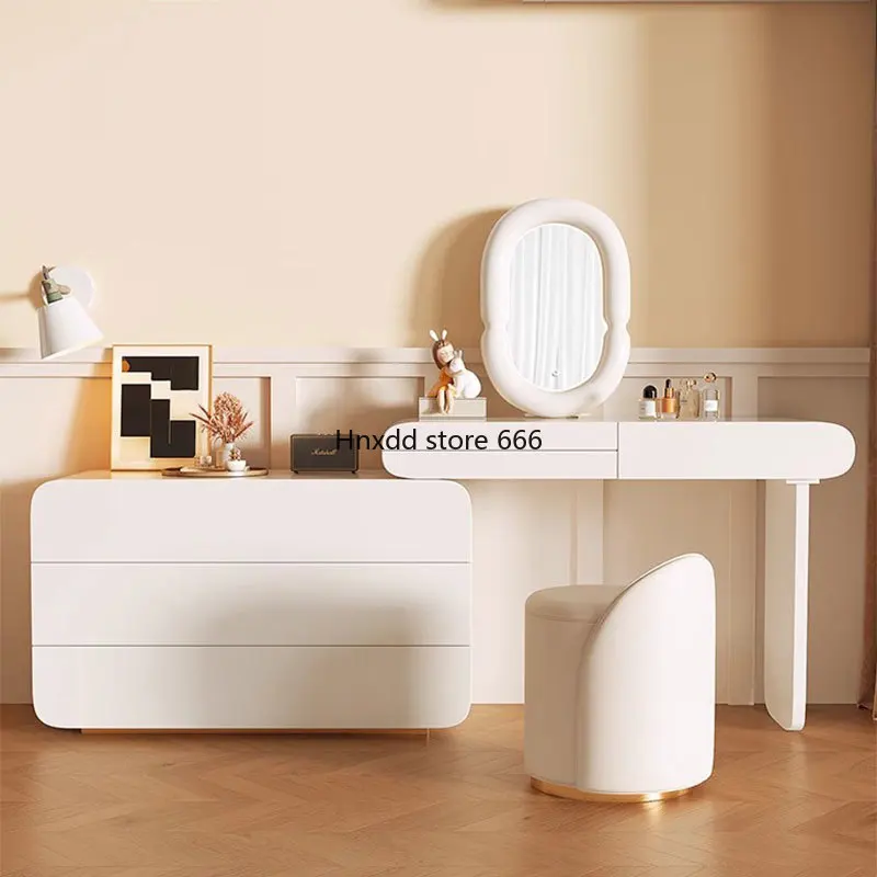 Organizer Drawers Dressing Table Minimal Study Mirror Vanity Dressing Table White Modern Penteadeiras De Maquiagem Furniture