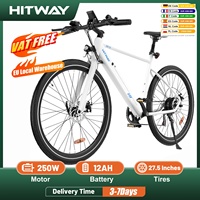 HITWAY Electric Bicycle, 700C Electric Bike for Adults,Commute Trekking E-bike E Mountain Bike with36V12Ah Removable Battery
