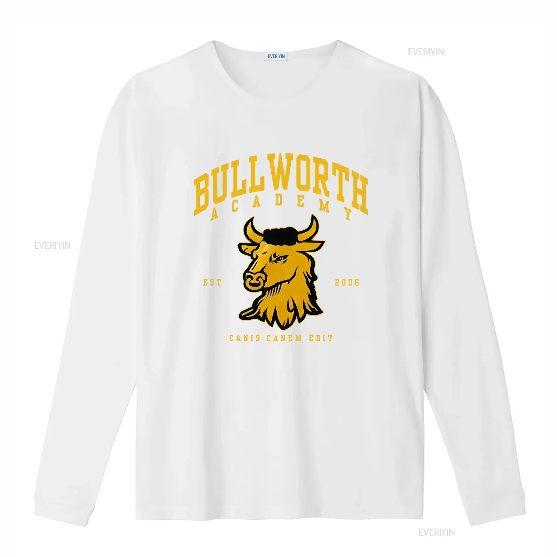 Ps2 Bully Bullworth Academy T Shirt Stylish Design with Bull Logo Est 2006 Canis Canem Edit vintage Washed Slightly Stretched image 4