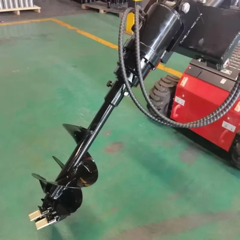 

Excavator Mounted Earth Auger Drill Hydraulic Ground Screw Drill for Solar PV Pile Foundation Drilling （deposit）