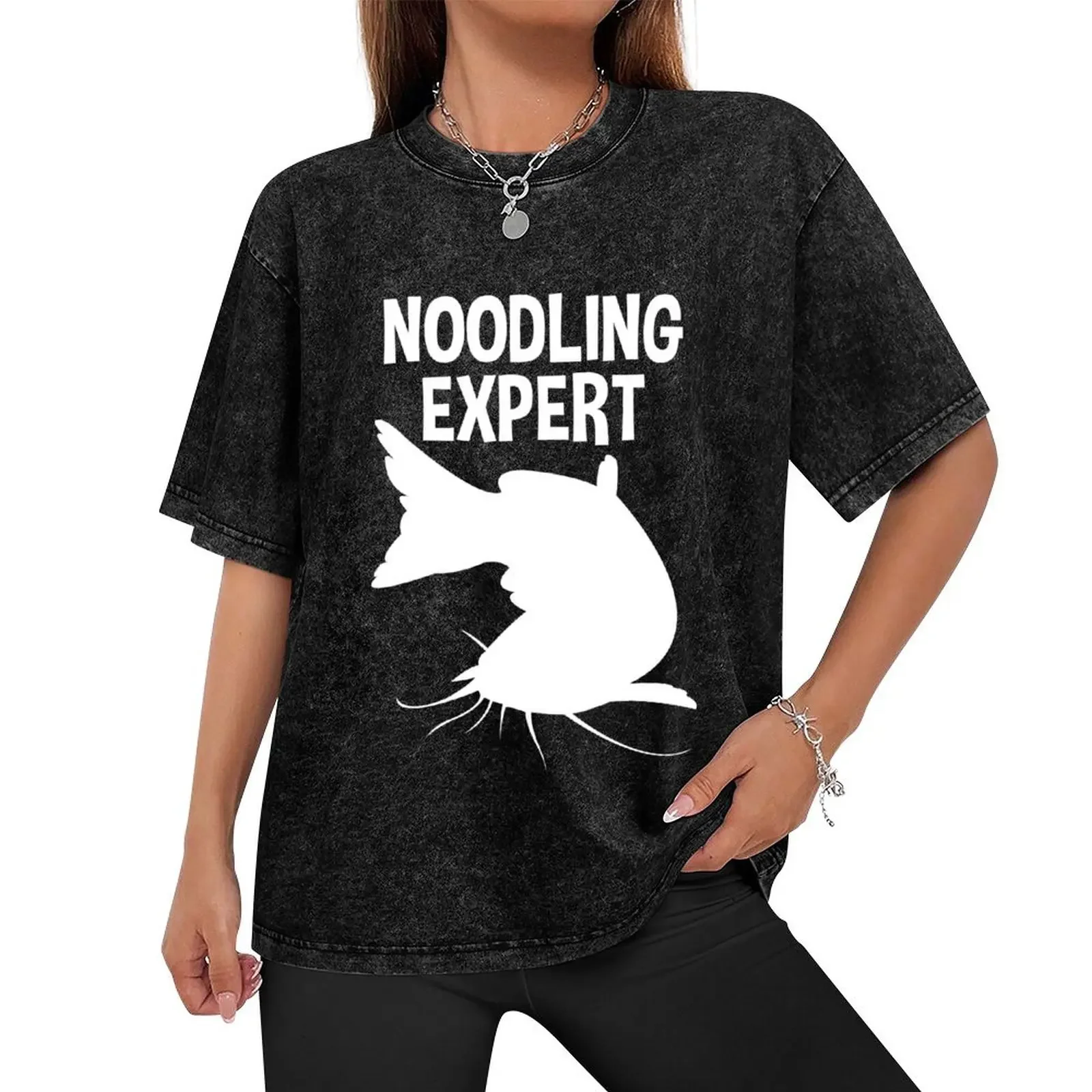 Noodling Expert Tee Shirt Catfish Fishing Hands Only T-Shirt for a boy quick drying graphics men clothings