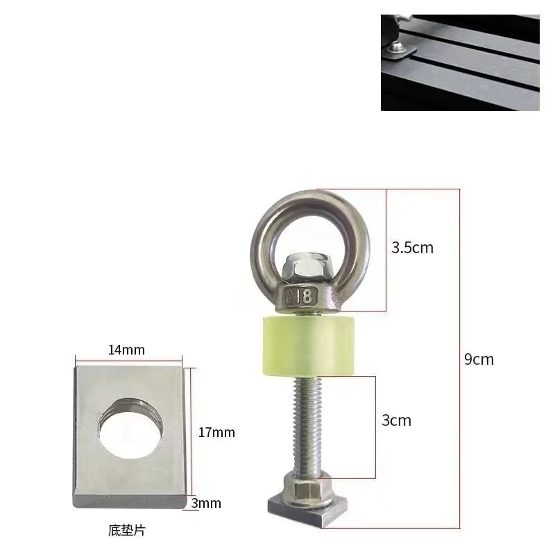 Platform sand board bracket luggage rack fixing bolt off-road vehicle escape board roof fixing bracket long screw short screw 2 view 3
