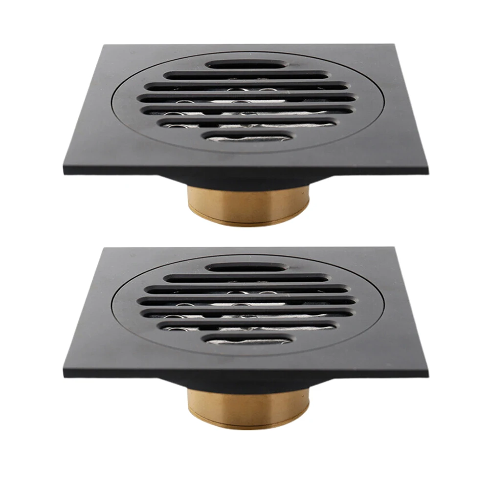 

Deodorant Floor Drain Corrosion Resistant Strainer Square Bathroom Kitchen Stainless Steel Durable Rustproof Easy Clean