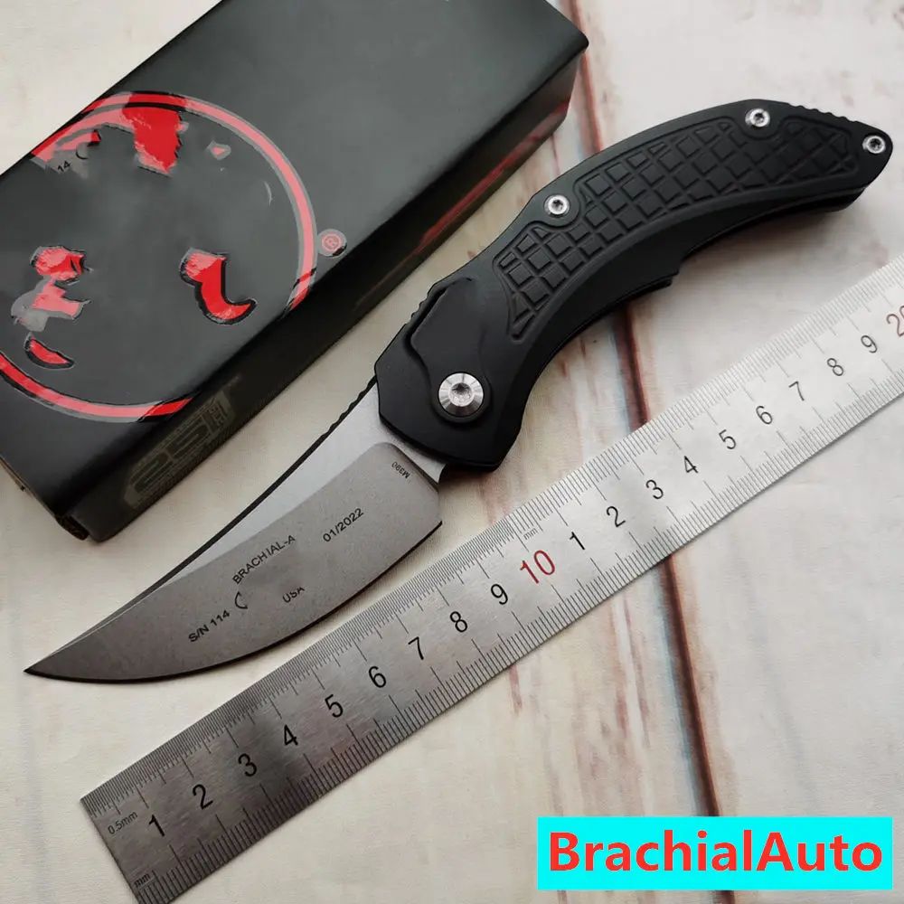 

JUFULE MT2022 BrachialAuto Aluminium Handle Mark M390 Blade Folding Pocket EDC Tool Kitchen Camping Hunt Utility Outdoor Knife