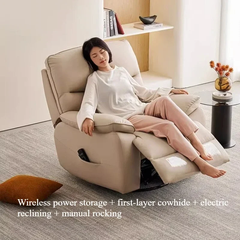 high-end leather massage chair multi-functional adjustable Smart living room sofa elegant comfortable sillones relax furniture