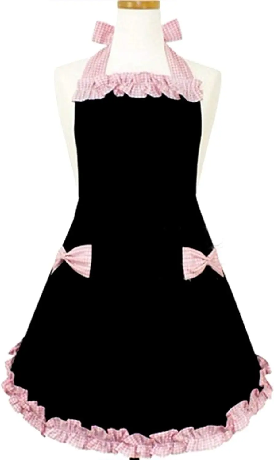 

Stylish Black Apron for Women, Ideal for Cooking, Restaurant, and Home Use - Perfect Gift