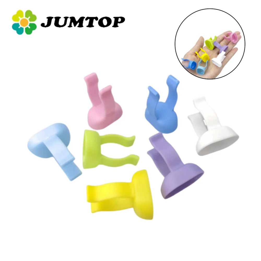 100pcs Dental Mixing Rings - Silicone Prophy Paste Holders, Disposable Dappen Dish Cups for Dentistry (Assorted Colors)