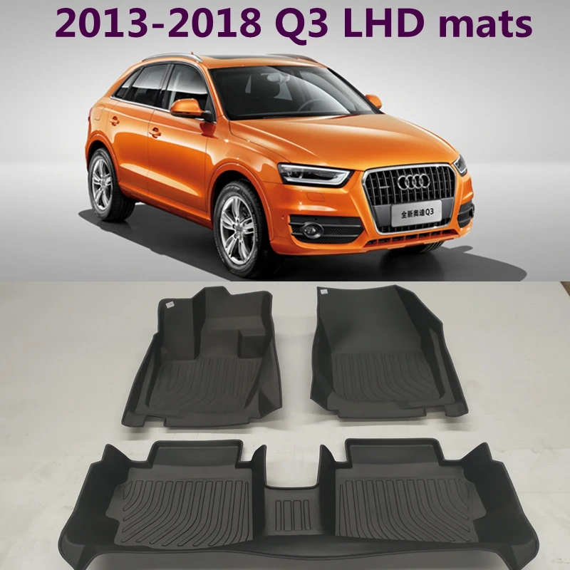 Use for 2013-2018 AUDI Q3 floor mat Q3 carpet AUDI Q3 custom car All-Weather TPE floor mat Q3 trunk mats Q3 TPE car floor mat