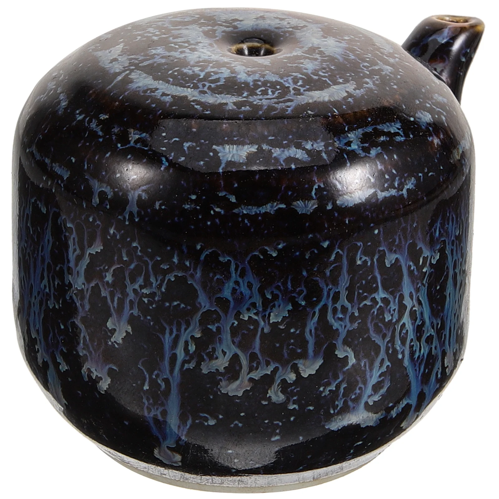 Ceramic Inkstone Drops Blue Kettle Traditional Water Dropper Painting Accessories