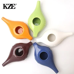 250ml Ceramic Neti Pot Nasal Wash System Cleaner Nose Washing Kit For Sinus Rhinitis Allergy Nose Yoga Detox Rinse