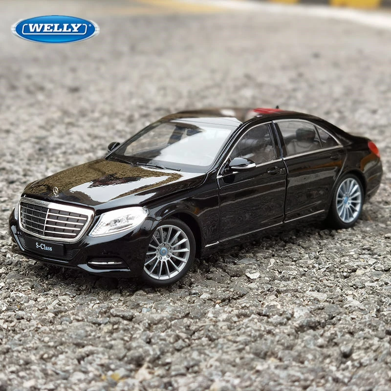 Welly 1:24 Mercedes Benz S-Class S500 Alloy Car Model Diecast Metal Toy Vehicles Car Model High Simulation Collection Kids Gifts