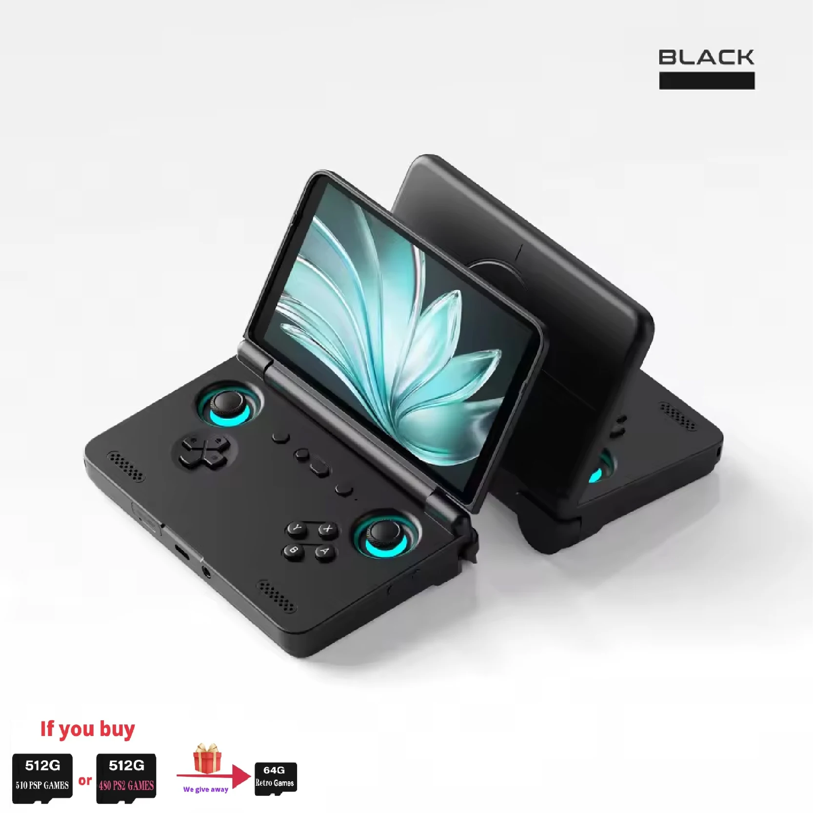 Retroid Pocket Flip 2 ハンドヘルドコンソール SD865 5.5 インチ