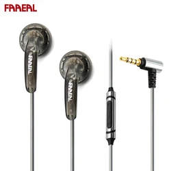 FAAEAL Earphones Iris Commemorative Edition Earbuds Without/With Mic Bass Dynamic Music Headphone 3.5mm Wired Flat Head Earbuds
