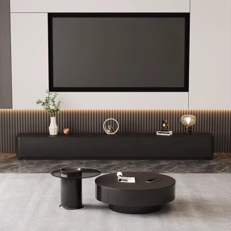 

Modern Floor Tv Stand Table Living Room Entertainment Center Tv Stand Wooden Hiding Drawers Meuble Television Salon Furniture