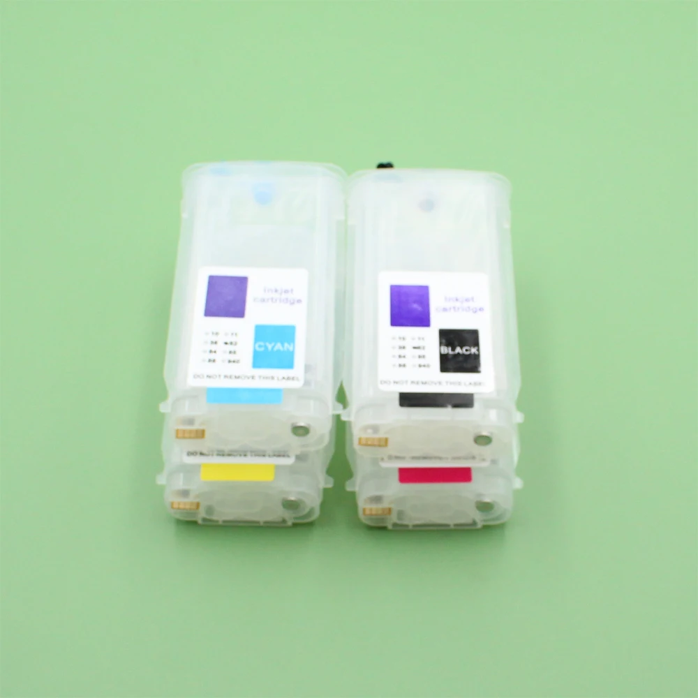 

130ML 4 Colors Ink Cartridge For HP 728 Refillable Ink Cartridge With Chip For HP Designjet T730 T830 Plotter