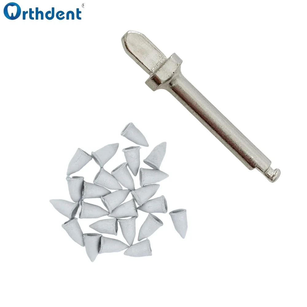 1/2Set Dental Silicon Rubber Abrasivpolishing Particles Grinding Heads Wheel With Shank For Low-Speed Handpiece Dentistry Tools