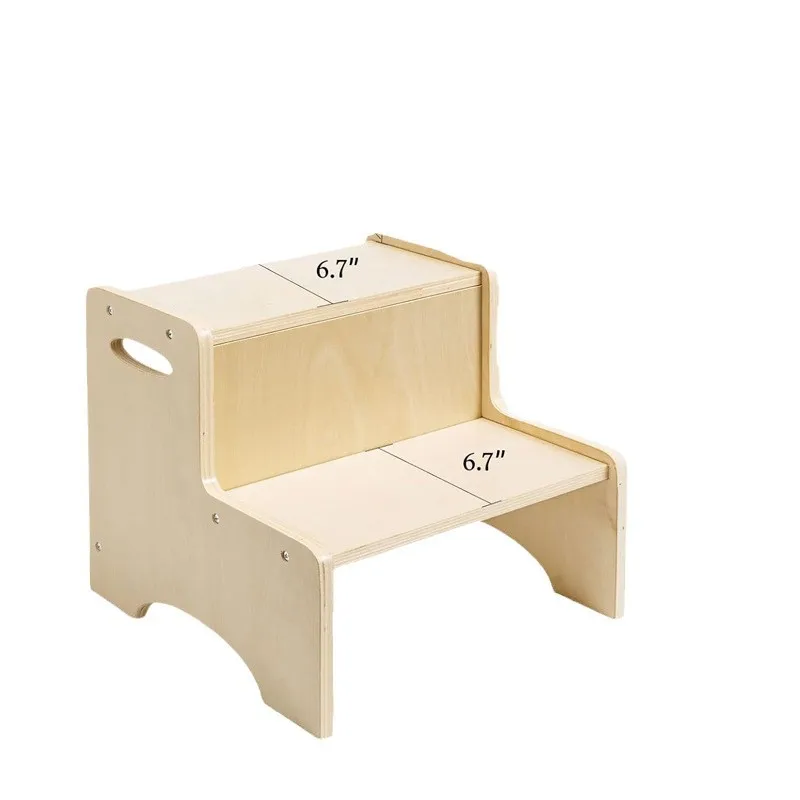 

Деревянный детский двухступенчатый табурет для ног с подставкой для рук, горшок для ванной комнаты, кухни, восхождение, спальня, двухступенчатый
