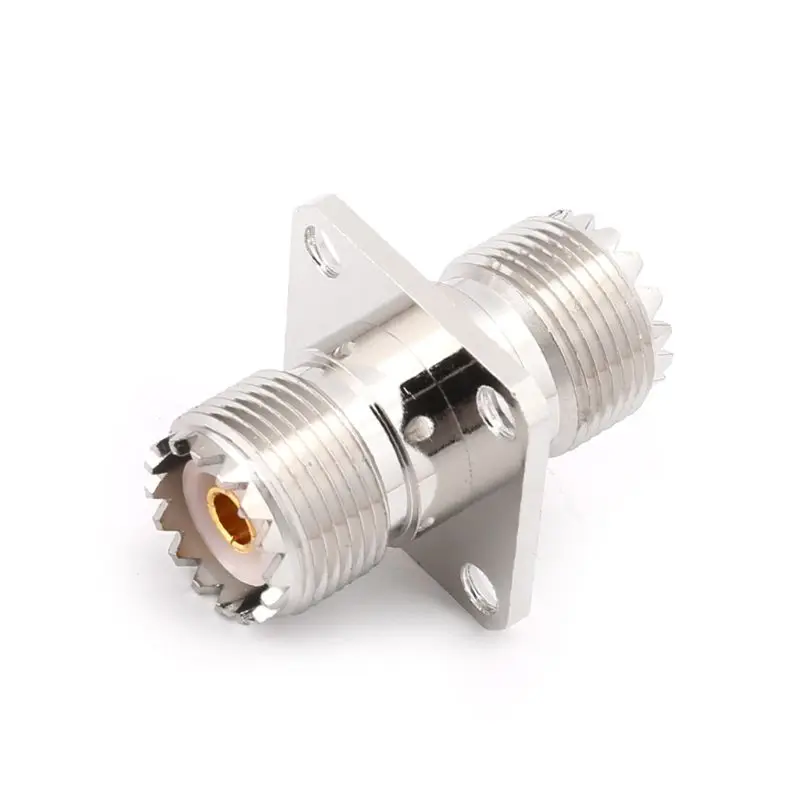 UHF SO239 Female To Female With Panel Mount RF Connector Coaxial Converter Adapt Dropship