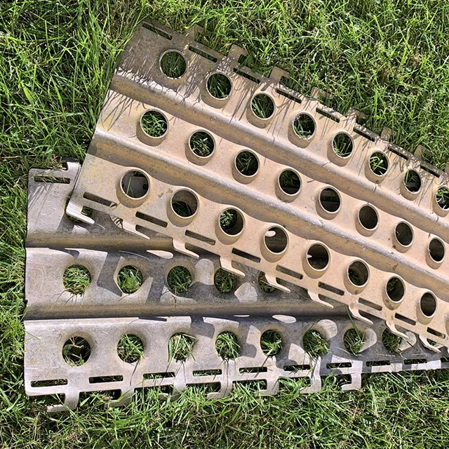 Aluminum Off-Road Recovery Boards and Pierced Steel Marston Mat Panels for Heavy Vehicle Traction and Ground Reinforcement