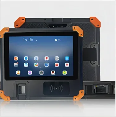 High end Win rugged tablet 8 inch 4g+64g RJ45 10000mah iris Human face industrial fingerprint barcode reader tablet pc