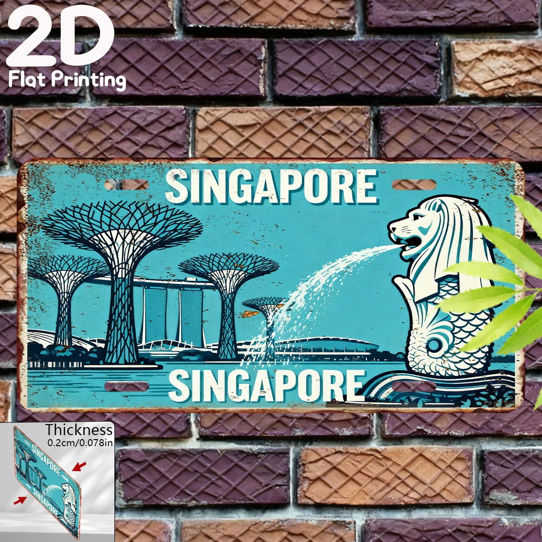 Plaque en métal vintage durabl - Home Office Singapore avis et prix