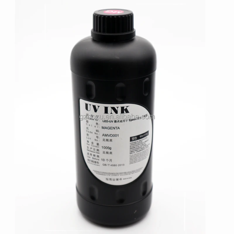 CMYKWVLCLM 1000ML i3200 LED UV Hard Ink For Epson UV Printer I3200 U1 XP600 TX800 DX5 DX7 Printhead Neutral UV Ink