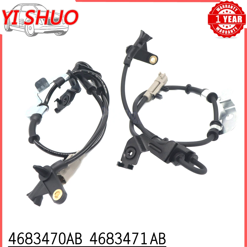 Car ABS Wheel Speed Sensor Front Right Left For Chrysler Town & Country Voyager Dodge Grand Caravan 01-05 4683470AB 4683471AB