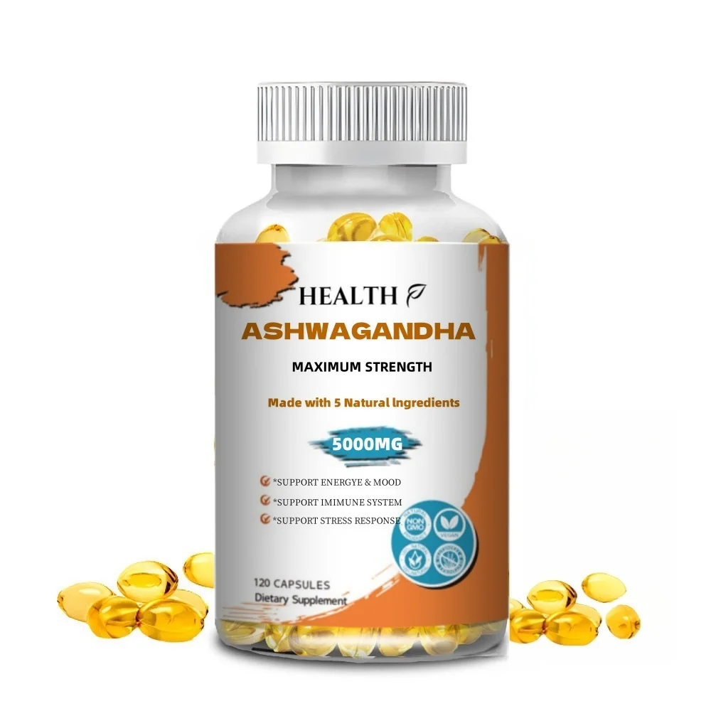 ASWAGANDHA-Capsules Supplémentaires KSM 66 Biologique, Soutient le Cerveau et la Mémoire, Soulignées par les Instituts, Soutient l'Humeur et la Concentration, Sommeil Profond