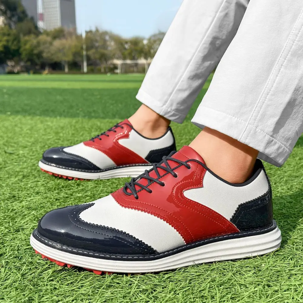 2025 zapatos de Golf profesionales nuevos para hombre, zapatos de entrenamiento de Golf, zapatillas antideslizantes, zapatos de tenis para hombre