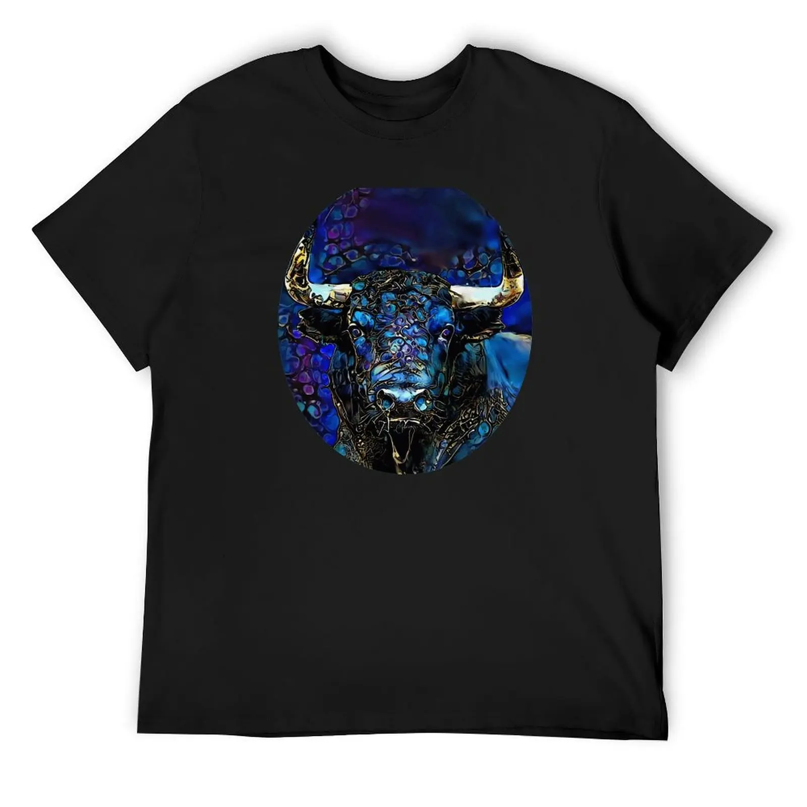 Taurus, bull, bull, taureau, lea roche painting T-Shirt quick-drying cotton graphic tees men clothes