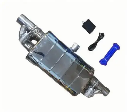 HF 51 63 76 mm Car Tuning Double 2 Outlet Valvetronic Exhaust Exhaust Remote Control T Style Valve Muffller
