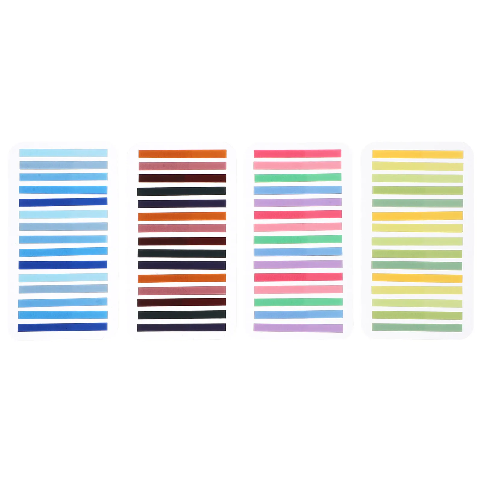 

4Set Reading Label Index Tabs Ultra Thin Repositionable Sticky Page Tabs Colored Writable Book Flags for Note Marking Study File