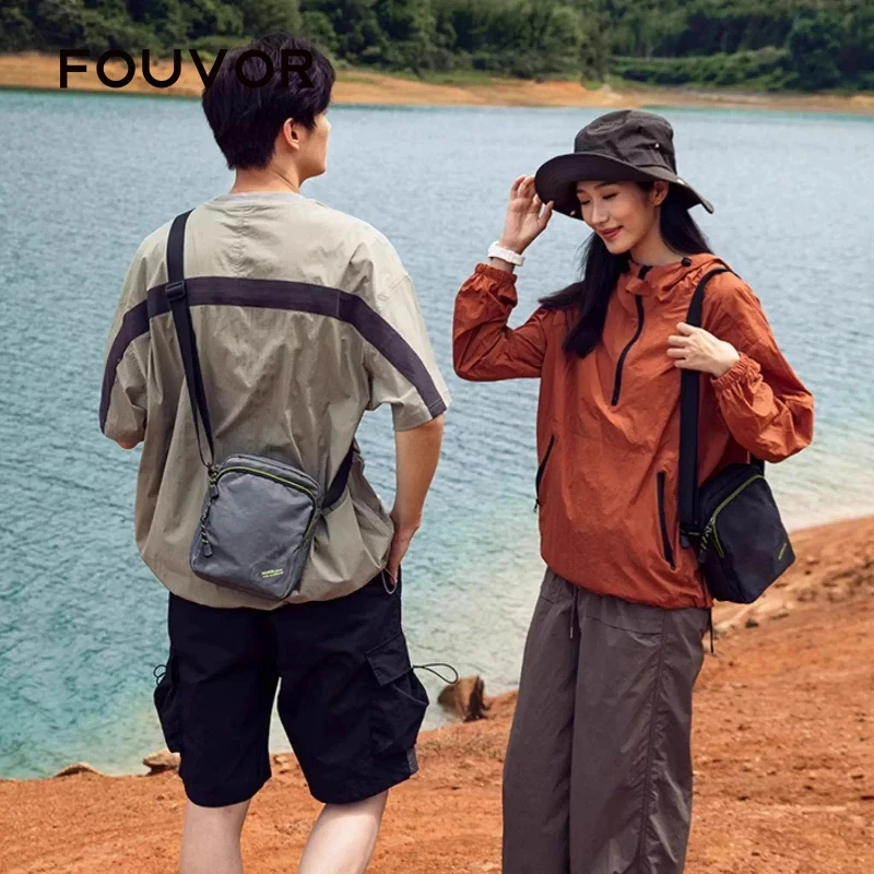 

Женская легкая мини-сумка FOUVOR 2026: Новая модель, повседневная сумка через плечо из оксфордского нейлона и холста, спортивная мужская сумка-кроссбоди 3033-08