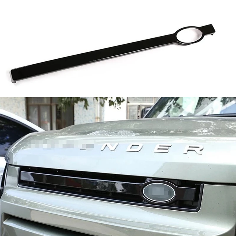Car Front Grille Decorative Frame Mid-Grid Decorative Strip Cover for Land Rover Defender 2020-2021