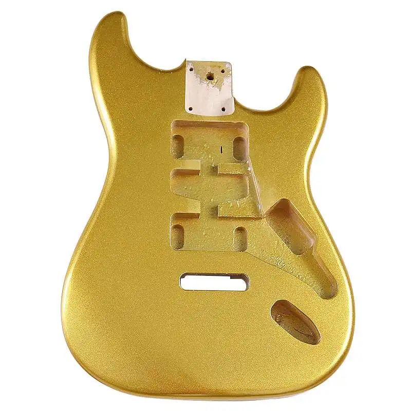 

DIY Electric Guitar Body Gold Bright Single Shake Electric Guitar Body Assembly DIY Professional Body