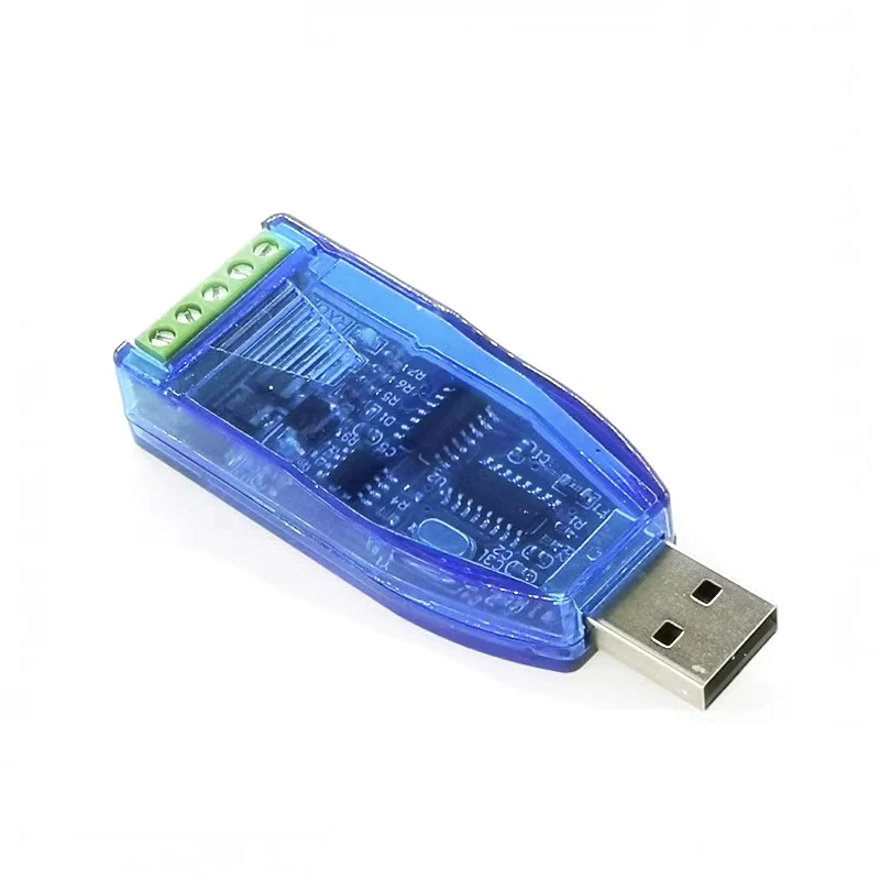 Industrial USB para RS485 Converter, Proteção de Atualização, Conversor RS232, V2.0 Padrão RS-485 A, Módulo Placa Conector