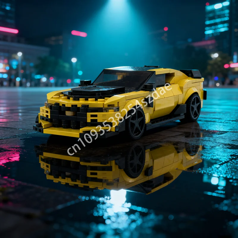 

351 шт. MOC Шмель Chevroleteed Camarosn City Модель Строительные блоки Архитектура DIY Рождественские подарки Креативные игрушки Кирпич Дети