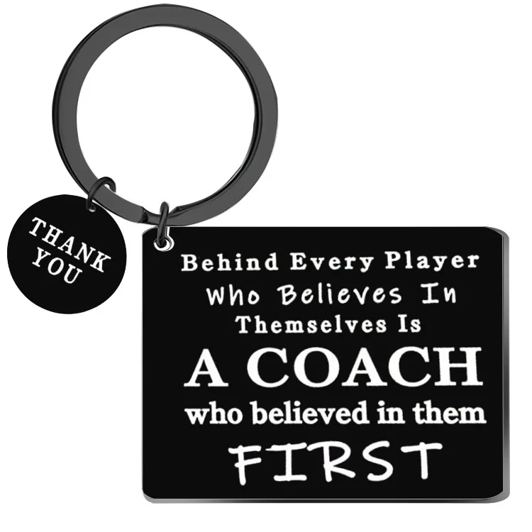 Thank You Gift  Appreciation Key Chain for Football Basketball Baseball Coach Sports Match Keyring for Swimming Coach Retirement