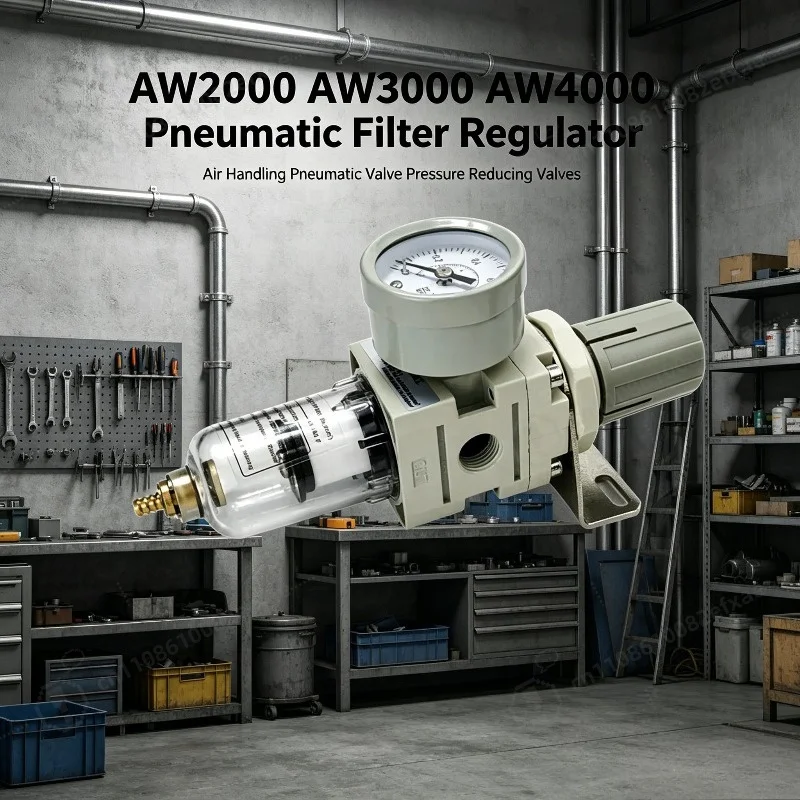 

For AW2000 AW3000 AW4000 Pneumatic Filter Regulator Air Pressure Reducing Valve Compressor Air Treatment System Parts