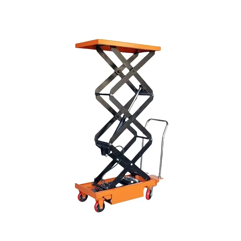 

[Best-Selling] Hydraulic Platform Lift Trolley 150kg Lifting Table For Warehouses Four-Wheel Support OEM Customizedizable