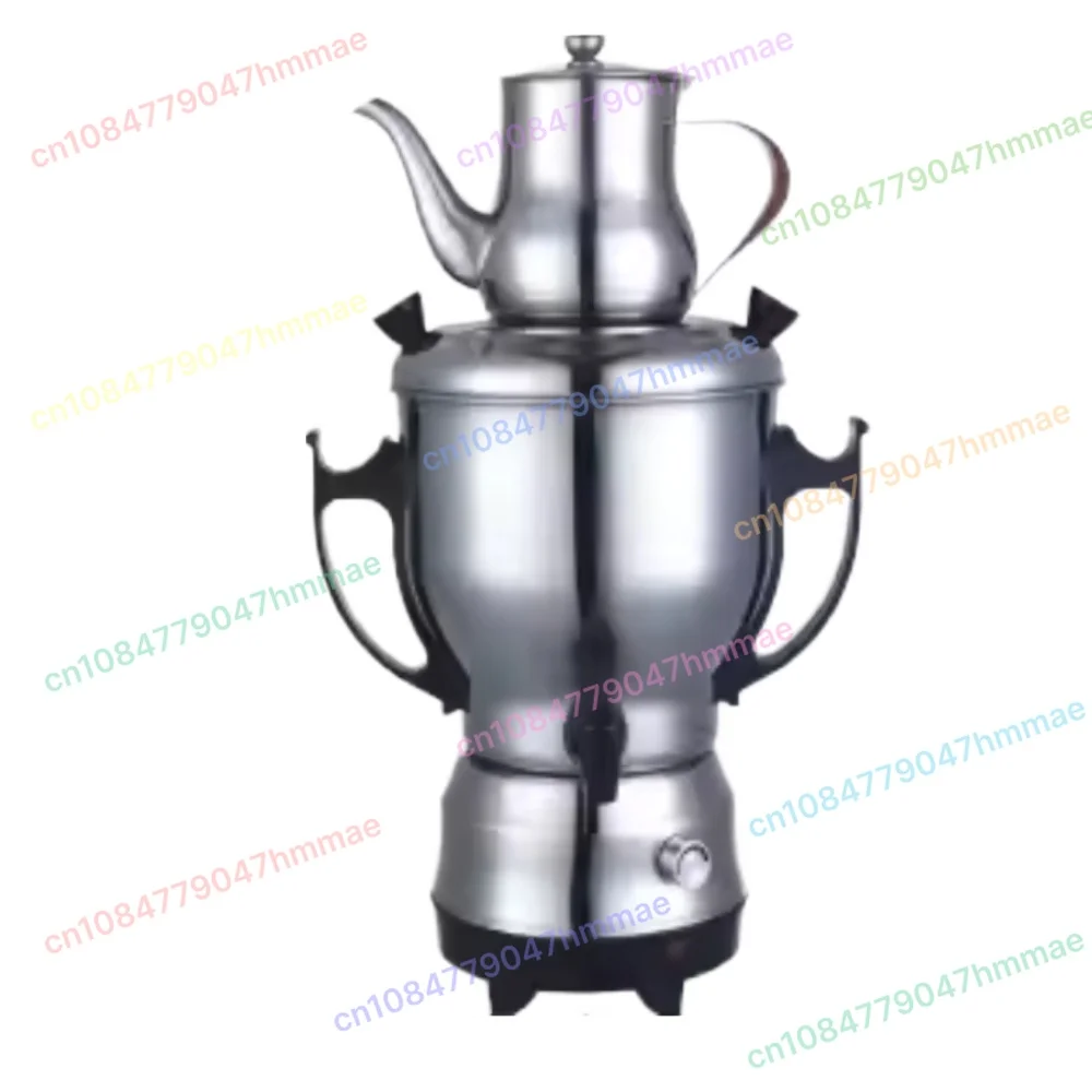 

Turkish Samovar Set, Russian Style Samovar, Mother and Child Kettle, Vintage Teapot, Traditional Metal Teapot for Tea Ceremony