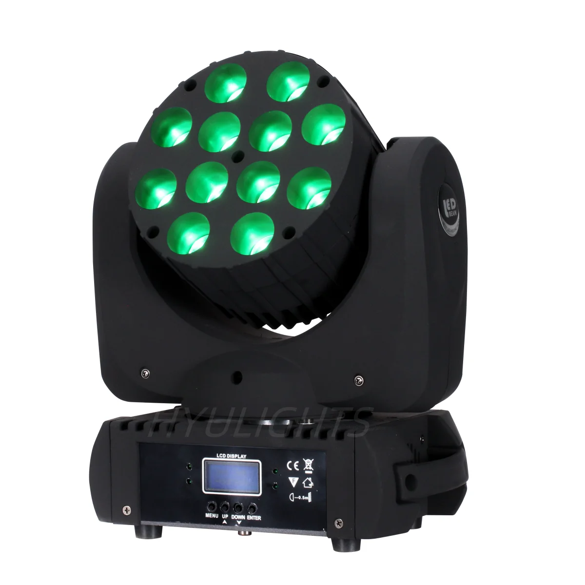 LED Beam Wash Moving Head Lights 12x12W RGBW  16.7 Million Color 9/16 Dmx Channels Disco Parties Show DJ Strobe