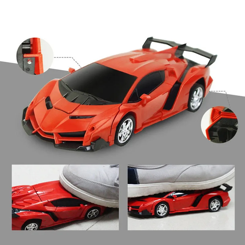 2 in 1 Electric RC Car Transformation Robots Children Boys Toys Outdoor Remote Control Sports Deformation Car Robots Model Gifts