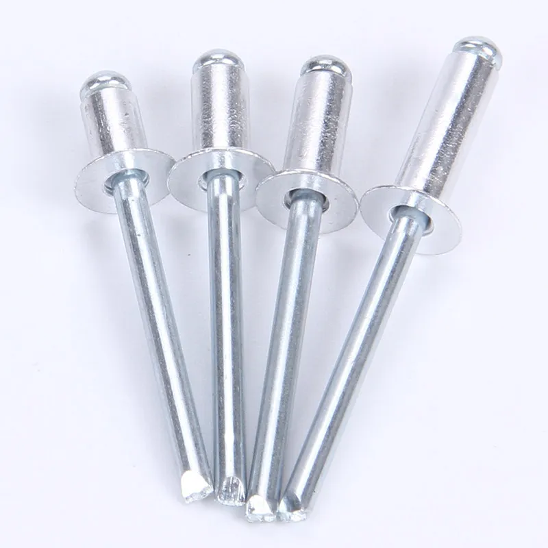 M2.4 M2.8 M3 M3.2 M3.6 M4 M5 M6.4 Aluminium Rivets Dome Head Pop Rivets for Aluminium Sheet Steel Mandrel Exhaust Rivets