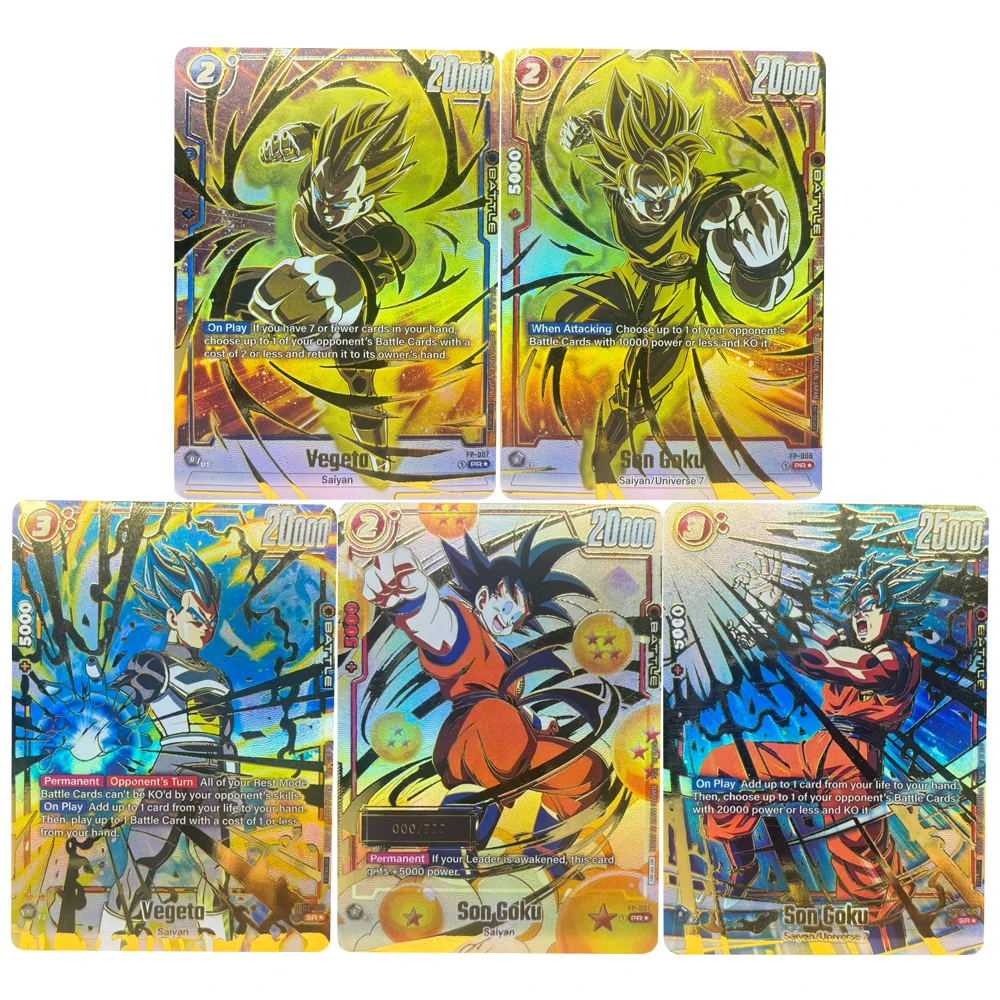 

Коллекционные карточки Dragon Ball: Сон Гоку, Фриза, Броли. Промо-карты DIY. Высококачественные самодельные игровые аниме-карты. Подарок-игрушка.