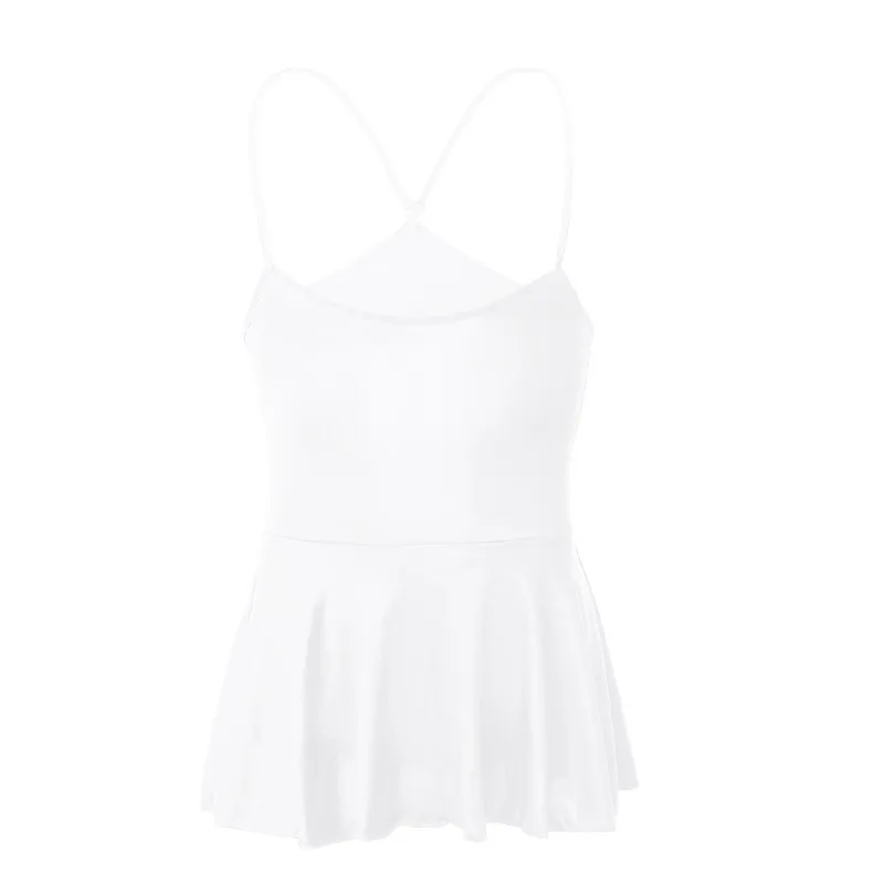 Men's solid color simple men's nightdress adjustable suspender backless dress home casual CMF085