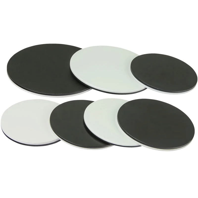 Stereo Microscope Base Black White Working Board Bottom Working Loading Plate Stage Round Plastic Plate Diameter 60mm 75mm 95mm