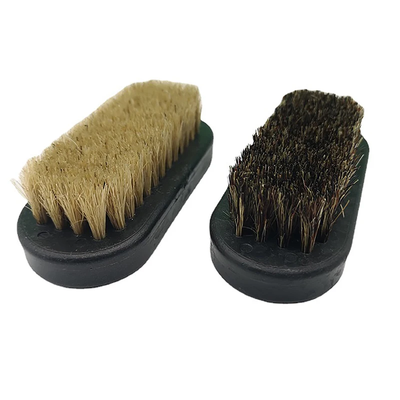 1PC Shoe Polish Brush Leather Pig Hair Soft Polishing Tool Cleaning Brush Nub Leather Boot Clean Shine Brush Home Daily Supplies